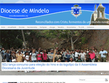 Tablet Screenshot of diocesemindelo.org